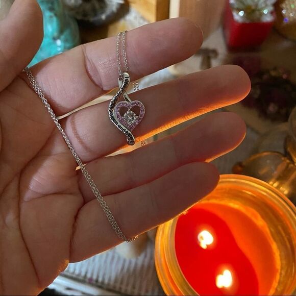 I Love You To The Moon & Back Sterling Necklace - Picture 4 of 5